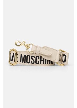 Love Moschino pasek do torebki kolor beżowy JC6404PP1LLV100A ze sklepu ANSWEAR.com w kategorii Paski damskie - zdjęcie 174035519