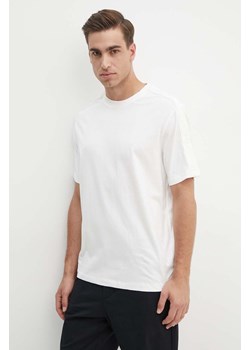 Armani Exchange t-shirt bawełniany męski kolor biały z aplikacją 6DZTLA ZJ9JZ ze sklepu ANSWEAR.com w kategorii T-shirty męskie - zdjęcie 174035648