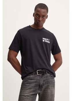 Marc O&apos;Polo t-shirt bawełniany DENIM męski kolor czarny z nadrukiem 5000005105 ze sklepu ANSWEAR.com w kategorii T-shirty męskie - zdjęcie 174035677