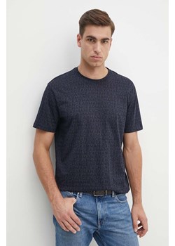 Armani Exchange t-shirt bawełniany męski kolor granatowy wzorzysty 6DZTJA ZJH4Z ze sklepu ANSWEAR.com w kategorii T-shirty męskie - zdjęcie 174035709