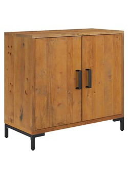 Brązowa drewniana komoda z drewna recyklingowego - Melody ze sklepu Edinos.pl w kategorii Komody - zdjęcie 174036369