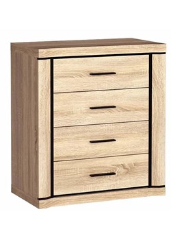 Komoda z szufladami dąb sonoma - Rectano 6X ze sklepu Edinos.pl w kategorii Komody - zdjęcie 174036566
