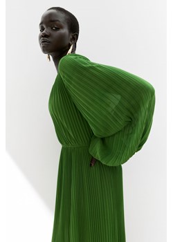 H & M - Sukienka z plisowanego szyfonu - Zielony ze sklepu H&M w kategorii Sukienki - zdjęcie 174036876