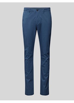 Chinosy o kroju slim fit z kieszeniami z tyłu ze sklepu Peek&Cloppenburg  w kategorii Spodnie męskie - zdjęcie 174037399