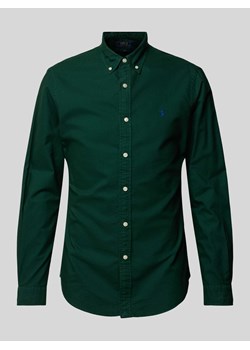 Koszula casualowa o kroju slim fit z kołnierzykiem typu button down ze sklepu Peek&Cloppenburg  w kategorii Koszule męskie - zdjęcie 174037529