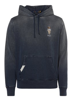 Polo Ralph Lauren Męski sweter z kapturem Mężczyźni Bawełna błękit królewski marmurkowy ze sklepu vangraaf w kategorii Bluzy męskie - zdjęcie 174039715