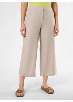 Betty Barclay Lniane spodnie Kobiety len szary jednolity ze sklepu vangraaf w kategorii Spodnie damskie - zdjęcie 174039738