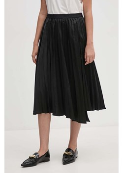 Dkny spódnica kolor czarny midi rozkloszowana P4ENTQBW ze sklepu ANSWEAR.com w kategorii Spódnice - zdjęcie 174041158