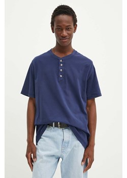 Levi&apos;s polo bawełniane kolor niebieski wzorzysty A7198 ze sklepu ANSWEAR.com w kategorii T-shirty męskie - zdjęcie 174041267