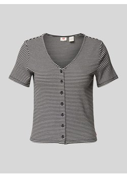 T-shirt z listwą guzikową ze sklepu Peek&Cloppenburg  w kategorii Bluzki damskie - zdjęcie 174042637