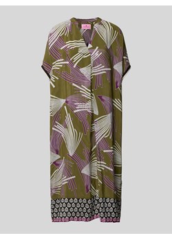 Sukienka midi z kołnierzem z lamówką model ‘Roana’ ze sklepu Peek&Cloppenburg  w kategorii Sukienki - zdjęcie 174042639
