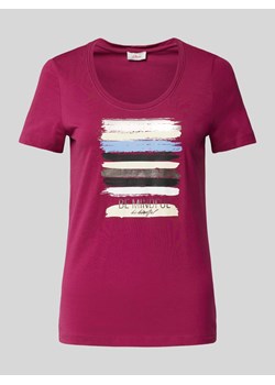 T-shirt z nadrukiem ze sloganem ze sklepu Peek&Cloppenburg  w kategorii Bluzki damskie - zdjęcie 174042649