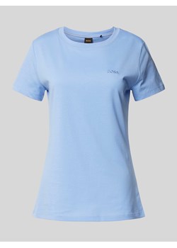 T-shirt z wyhaftowanym logo model ‘Esogo’ ze sklepu Peek&Cloppenburg  w kategorii Bluzki damskie - zdjęcie 174042676