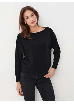 Mohito - Czarna bluzka basic - czarny ze sklepu Mohito w kategorii Bluzki damskie - zdjęcie 174043809