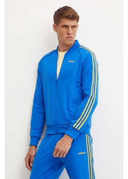 adidas Originals bluza męska kolor niebieski z aplikacją IW3235 ze sklepu ANSWEAR.com w kategorii Bluzy męskie - zdjęcie 174044966