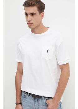 Polo Ralph Lauren t-shirt bawełniany męski kolor biały gładki 710707095 ze sklepu ANSWEAR.com w kategorii T-shirty męskie - zdjęcie 174045266