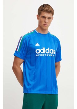 adidas t-shirt Tiro męski kolor niebieski wzorzysty IY4508 ze sklepu ANSWEAR.com w kategorii T-shirty męskie - zdjęcie 174045275