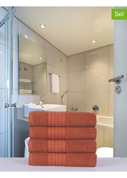 Good Morning Ręczniki (4 szt.) w kolorze pomarańczowym do rąk ze sklepu Limango Polska w kategorii Ręczniki - zdjęcie 174047968