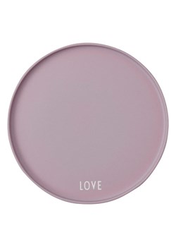 Design Letters Talerzyk śniadaniowy &quot;Love&quot; w kolorze jasnoróżowym - Ø 21,5 cm ze sklepu Limango Polska w kategorii Naczynia - zdjęcie 174048517