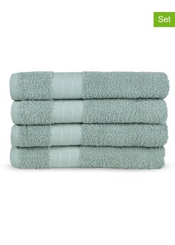 Good Morning Ręczniki (4 szt.) w kolorze miętowym do rąk ze sklepu Limango Polska w kategorii Ręczniki - zdjęcie 174048675