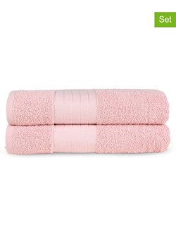 Good Morning Ręczniki prysznicowe (2 szt.) w kolorze jasnoróżowym ze sklepu Limango Polska w kategorii Ręczniki - zdjęcie 174048677
