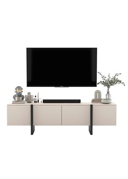 Beżowa nowoczesna szafka rtv F4-S32 - id: 36465 - marki Elior - 174050018 Beżowa nowoczesna szafka rtv F4-S32 ze sklepu Edinos.pl w kategorii Szafki RTV - zdjęcie 174050018