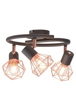 Okrągła lampa sufitowa w stylu loftowym - EX29 G9-C14 ze sklepu Edinos.pl w kategorii Lampy sufitowe - zdjęcie 174050096