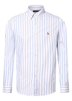 Polo Ralph Lauren Koszula męska - Custom Fit Mężczyźni Modern Fit Bawełna biały w paski ze sklepu vangraaf w kategorii Koszule męskie - zdjęcie 174050336