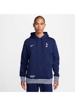 Męska bluza piłkarska z kapturem Nike Tottenham Hotspur Club - Niebieski ze sklepu Nike poland w kategorii Bluzy męskie - zdjęcie 174052177