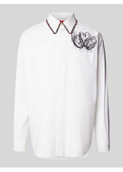 Koszula biznesowa o kroju regular fit z nadrukiem z motywem model ‘Edis’ ze sklepu Peek&Cloppenburg  w kategorii Koszule męskie - zdjęcie 174052739