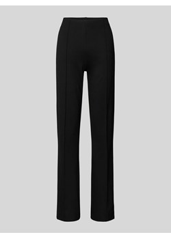 Spodnie materiałowe z poszerzaną nogawką z przeszytymi kantami ze sklepu Peek&Cloppenburg  w kategorii Spodnie damskie - zdjęcie 174052926