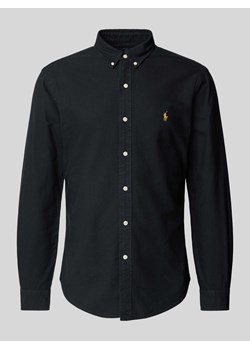 Koszula casualowa o kroju slim fit z kołnierzykiem typu button down model ‘OXFORD’ ze sklepu Peek&Cloppenburg  w kategorii Koszule męskie - zdjęcie 174053096