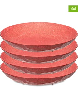 koziol Talerze (4 szt.) &quot;Club Plate&quot; w kolorze czerwonym - Ø 22 cm ze sklepu Limango Polska w kategorii Naczynia - zdjęcie 174055227