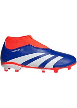 Buty piłkarskie adidas Predator League Ll Fg Jr IF6356 niebieskie ze sklepu ButyModne.pl w kategorii Buty sportowe dziecięce - zdjęcie 174056798