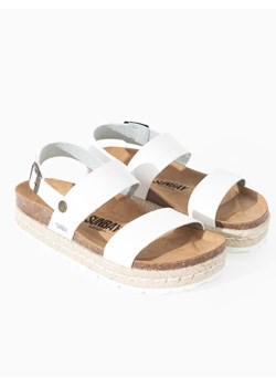 Sunbay Skórzane sandały &quot;Kalmie&quot; w kolorze białym ze sklepu Limango Polska w kategorii Espadryle damskie - zdjęcie 174058357