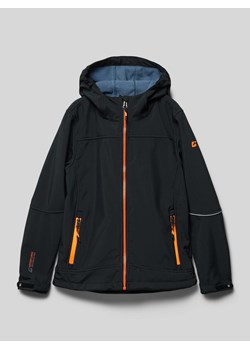 Kurtka softshell z detalem z logo ze sklepu Peek&Cloppenburg  w kategorii Kurtki chłopięce - zdjęcie 174060228