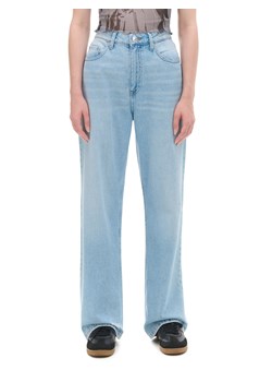 Cropp - Błękitne jeansy baggy z postrzępieniami - niebieski ze sklepu Cropp w kategorii Jeansy damskie - zdjęcie 174060656