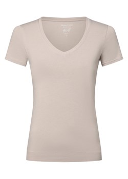 Marie Lund T-shirt damski Kobiety Bawełna piaskowy jednolity ze sklepu vangraaf w kategorii Bluzki damskie - zdjęcie 174061087