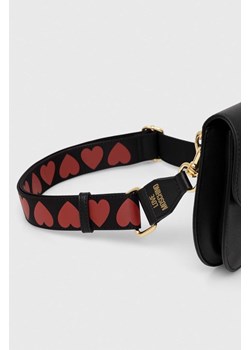 Love Moschino pasek do torebki kolor czarny JC6405PP1LLW100A ze sklepu ANSWEAR.com w kategorii Paski damskie - zdjęcie 174063209