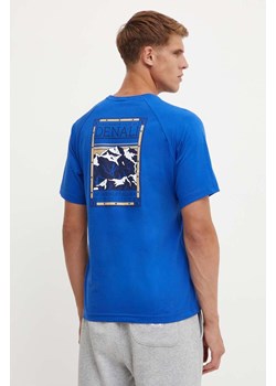 The North Face t-shirt bawełniany S/S North Faces Tee męski kolor niebieski z nadrukiem NF0A87NUCZ61 ze sklepu ANSWEAR.com w kategorii T-shirty męskie - zdjęcie 174063329