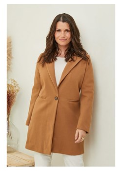 Curvy Lady Płaszcz przejściowy w kolorze karmelowym ze sklepu Limango Polska w kategorii Płaszcze damskie - zdjęcie 174064366