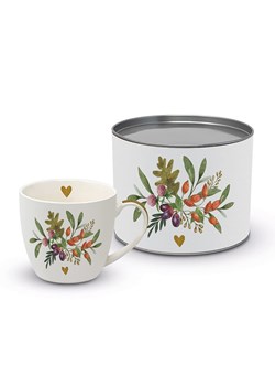 ppd Kubek jumbo &quot;Forest Herbs&quot; w kolorze kremowym ze wzorem - 450 ml ze sklepu Limango Polska w kategorii Naczynia - zdjęcie 174066445