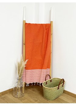 Le Comptoir de la Plage Fouta &quot;Mikanda&quot; w kolorze pomarańczowym - 200 x 100 cm ze sklepu Limango Polska w kategorii Ręczniki - zdjęcie 174068736