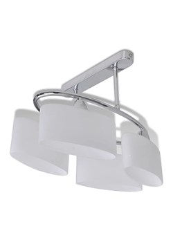 Szklana lampa sufitowa elipsa do salonu S6-N38 ze sklepu Edinos.pl w kategorii Lampy sufitowe - zdjęcie 174070907