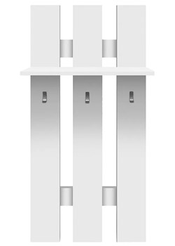 Biały wieszak ścienny do przedpokoju - Ontario 20X ze sklepu Edinos.pl w kategorii Zestawy mebli do przedpokoju - zdjęcie 174071179