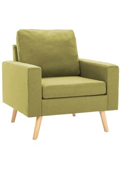 Zielony fotel wypoczynkowy do salonu - Meriozi ze sklepu Edinos.pl w kategorii Fotele - zdjęcie 174071277