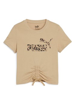 Puma Koszulka &quot;ESS+&quot; w kolorze beżowym ze sklepu Limango Polska w kategorii Bluzki dziewczęce - zdjęcie 174071788
