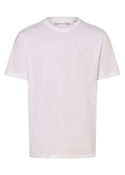 Scotch & Soda Koszulka męska Mężczyźni Bawełna biały jednolity ze sklepu vangraaf w kategorii T-shirty męskie - zdjęcie 174072478