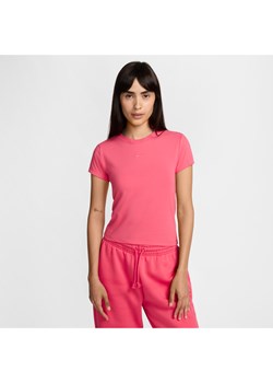 T-shirt damski Nike Sportswear Chill Knit - Różowy ze sklepu Nike poland w kategorii Bluzki damskie - zdjęcie 174073379