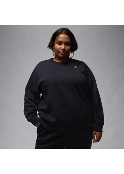 Damska bluza dresowa z półokrągłym dekoltem Jordan Brooklyn Fleece - Czerń ze sklepu Nike poland w kategorii Bluzy damskie - zdjęcie 174073408